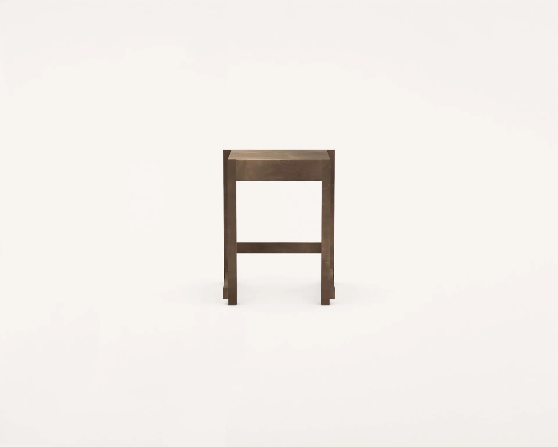 Taboret Low Stool 01, Brzoza ciemnobrązowa FRAMA