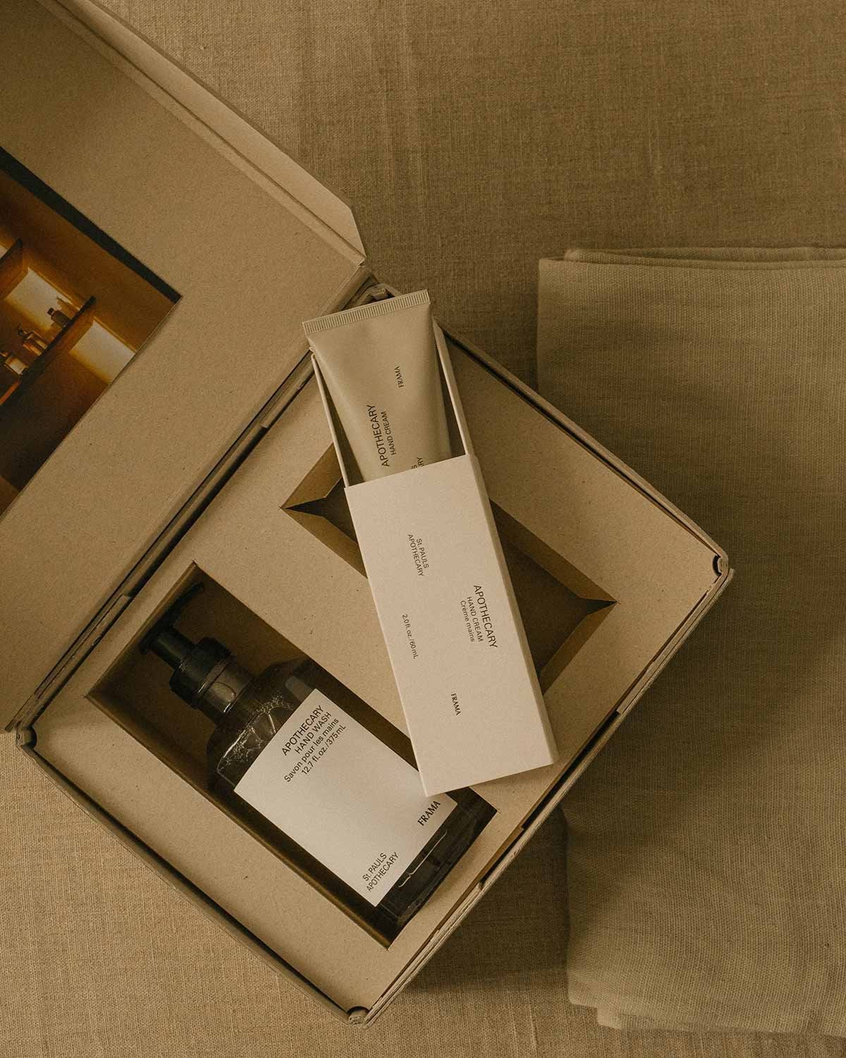 Zestaw prezentowy FRAMA mydło do rąk + krem do rąk, Apothecary FRAMA