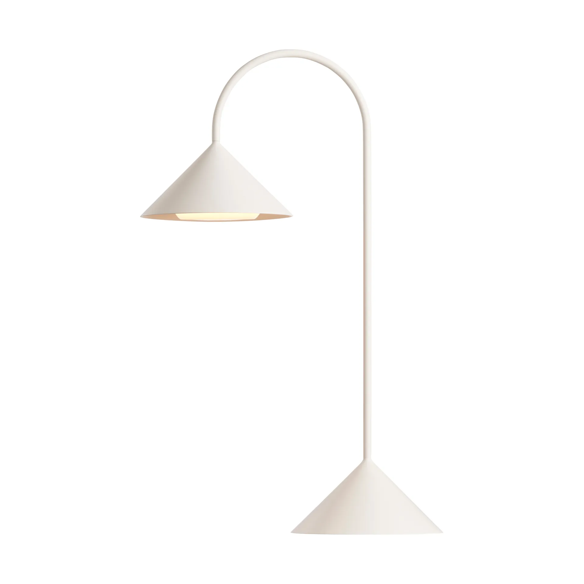 Lampa stołowa przenośna Grasp, Matt White, 47 cm Frandsen
