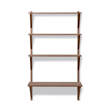 BM29 półka z biurkiem 78x134 cm - Drewno orzecha włoskiego lakierowane - Fredericia Furniture