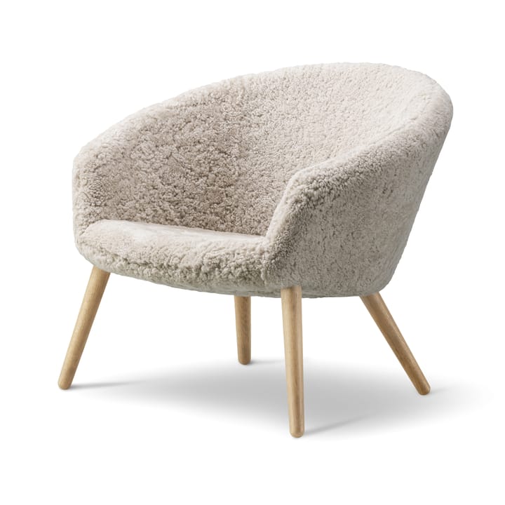 Fotel lounge Ditzel – owcza skóra, Moonlight - dąb Fredericia Furniture