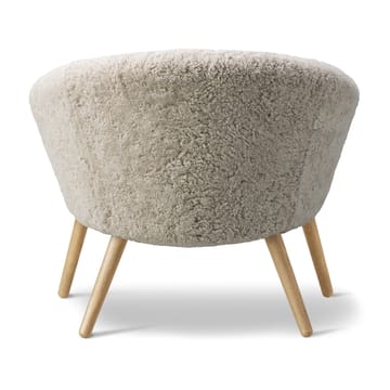 Fotel lounge Ditzel – owcza skóra - Moonlight - dąb - Fredericia Furniture