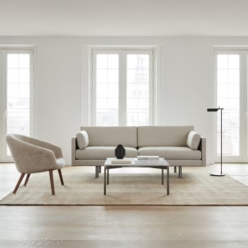 Fotel lounge Ditzel – owcza skóra - Moonlight - drewno orzecha włoskiego - Fredericia Furniture
