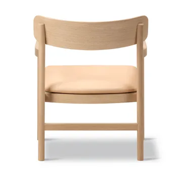 Fotel lounge - Vegeta skórzany-jasnoolejowany dąb - Fredericia Furniture