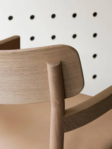 Fotel lounge - Vegeta skórzany-jasnoolejowany dąb - Fredericia Furniture