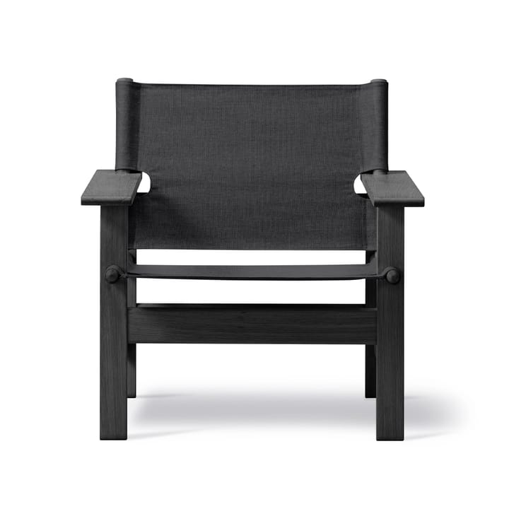 Fotel The Canvas Chair - Canvas czarny - dąb czarny lakierowany - Fredericia Furniture