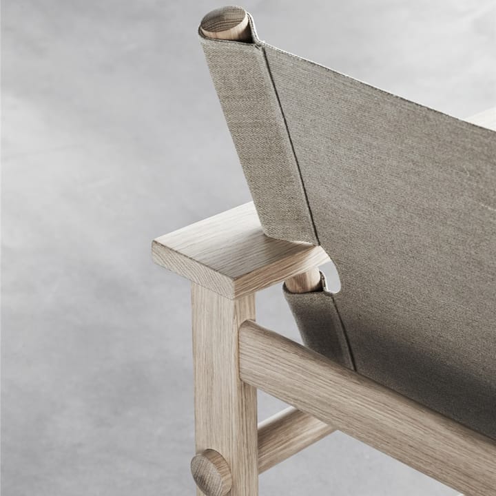 Fotel The Canvas Chair, Canvas czarny - dąb czarny lakierowany Fredericia Furniture