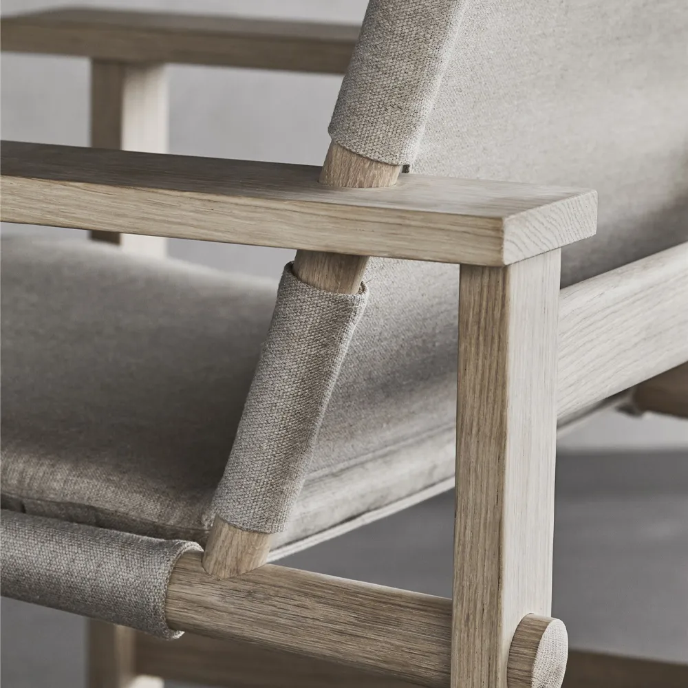 Fotel The Canvas Chair, Canvas naturalny - stelaż dębowy natłuszczany mydłem Fredericia Furniture