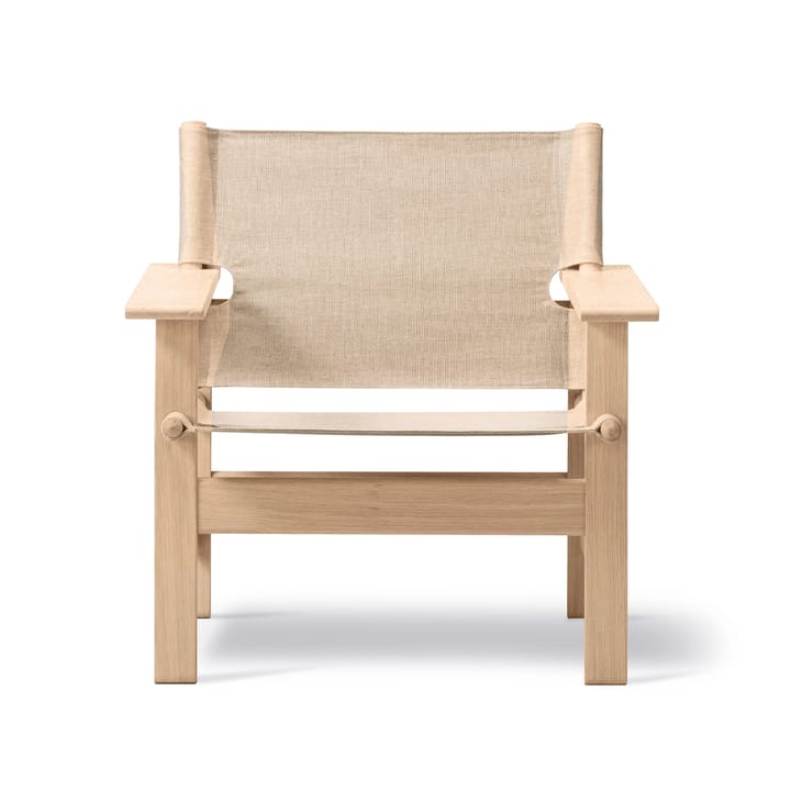 Fotel The Canvas Chair - Canvas naturalny - stelaż dębowy natłuszczany mydłem - Fredericia Furniture