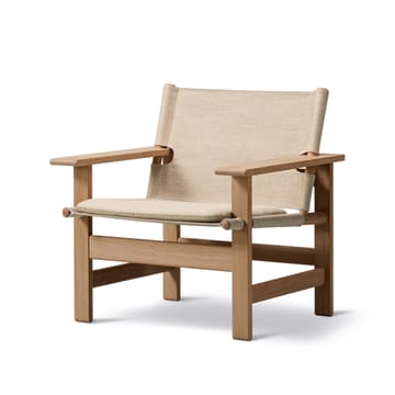 Fotel The Canvas Chair - Canvas naturalny - stelaż dębowy olejowany, w tym poduszka z canvasu - Fredericia Furniture