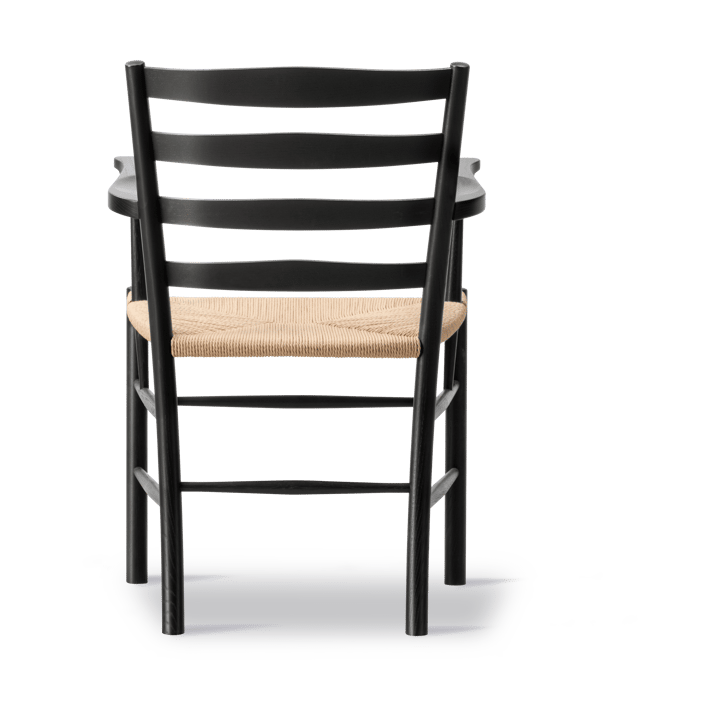 Fotel z podłokietnikami Klint, Plecionka naturalna - dąb czarny lakierowany Fredericia Furniture