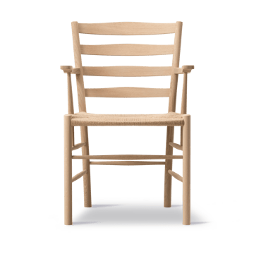 Fotel z podłokietnikami Klint - Plecionka naturalna - dąb natłuszczany mydłem - Fredericia Furniture