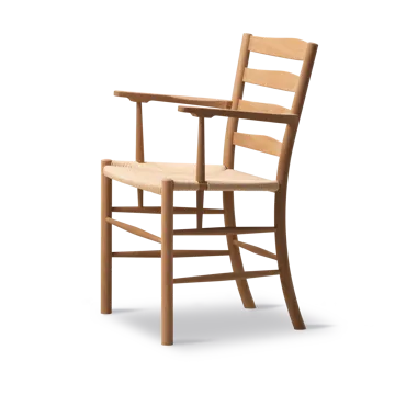 Fotel z podłokietnikami Klint - Plecionka naturalna - dąb olejowany - Fredericia Furniture