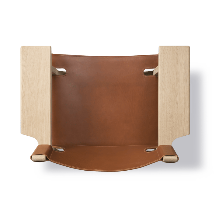 krzesło fotelowe The Spanish Chair, Skóra cognac - dąb jasny olejowany Fredericia Furniture