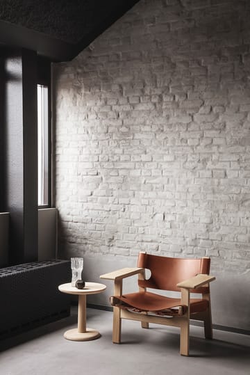 krzesło fotelowe The Spanish Chair - Skóra cognac - dąb jasny olejowany - Fredericia Furniture