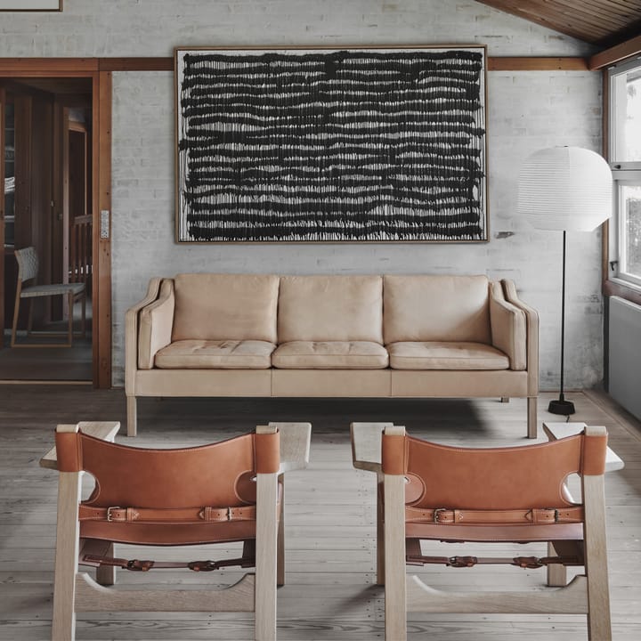 krzesło fotelowe The Spanish Chair, Skóra cognac - dąb olejowany Fredericia Furniture