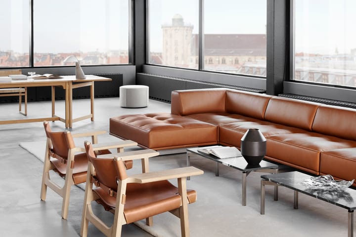 krzesło fotelowe The Spanish Chair, Skóra koniakowa - dąb natłuszczany mydłem Fredericia Furniture