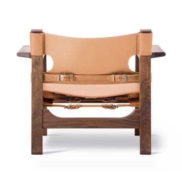 krzesło fotelowe The Spanish Chair - Skóra naturalna - drewno orzecha włoskiego olejowane - Fredericia Furniture