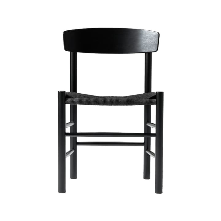 Krzesło J39 - Dąb czarny lakierowany - plecionka czarna - Fredericia Furniture
