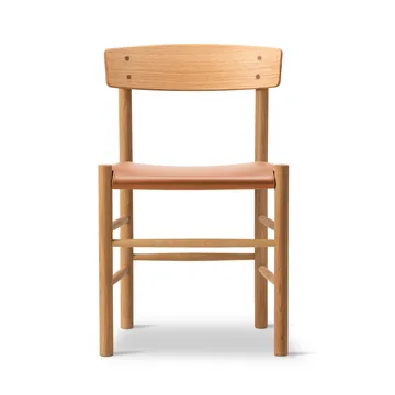 Krzesło J39 - Dąb mydlany-skóra Omni 307 cognac - Fredericia Furniture