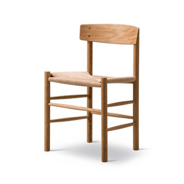Krzesło J39 - Dąb olejowany - plecionka naturalna - Fredericia Furniture
