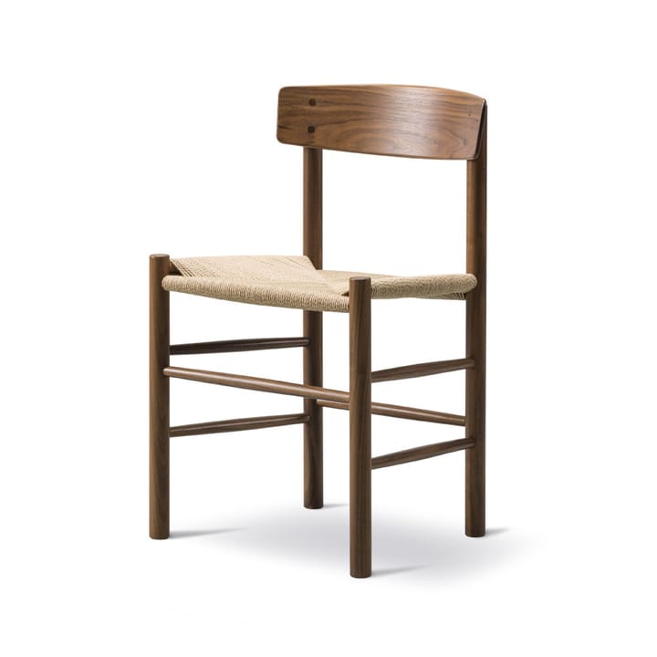 Krzesło J39, Drewno orzecha włoskiego olejowane - plecionka naturalna Fredericia Furniture