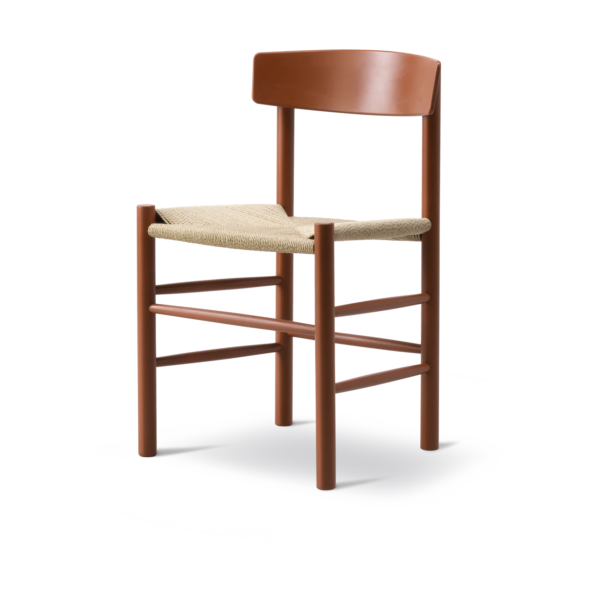 Krzesło J39, Herritage red-pleciony naturalny Fredericia Furniture