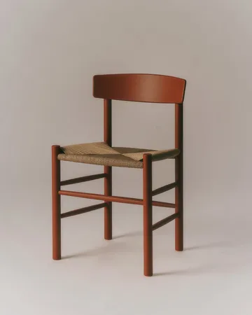 Krzesło J39 - Herritage red-pleciony naturalny - Fredericia Furniture