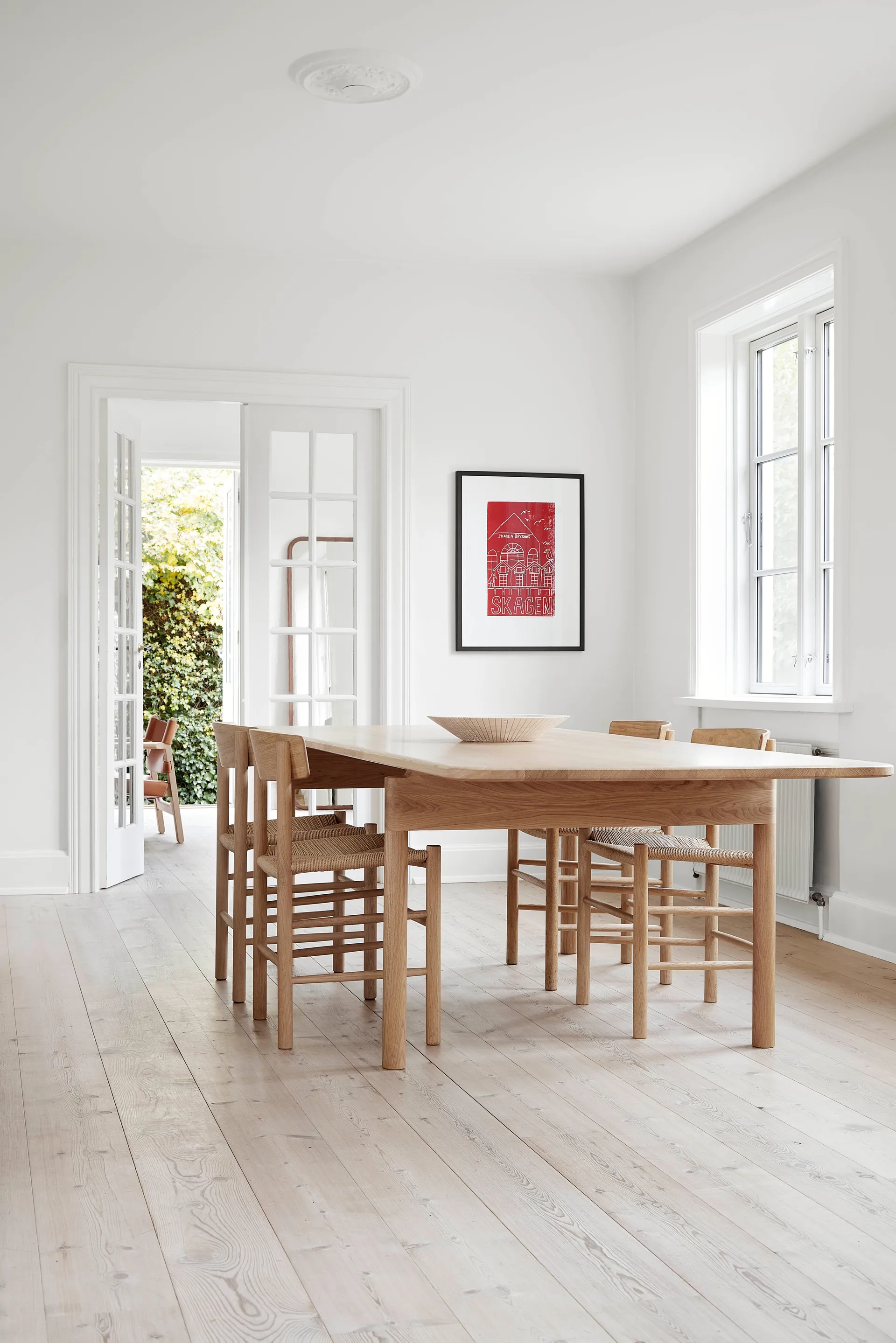 Krzesło J39, Jasny olejowany dąb-plecionka natural, zestaw 4 szt.,  Fredericia Furniture