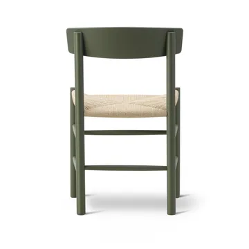 Krzesło J39 - Khaki green-pleciony naturalny - Fredericia Furniture