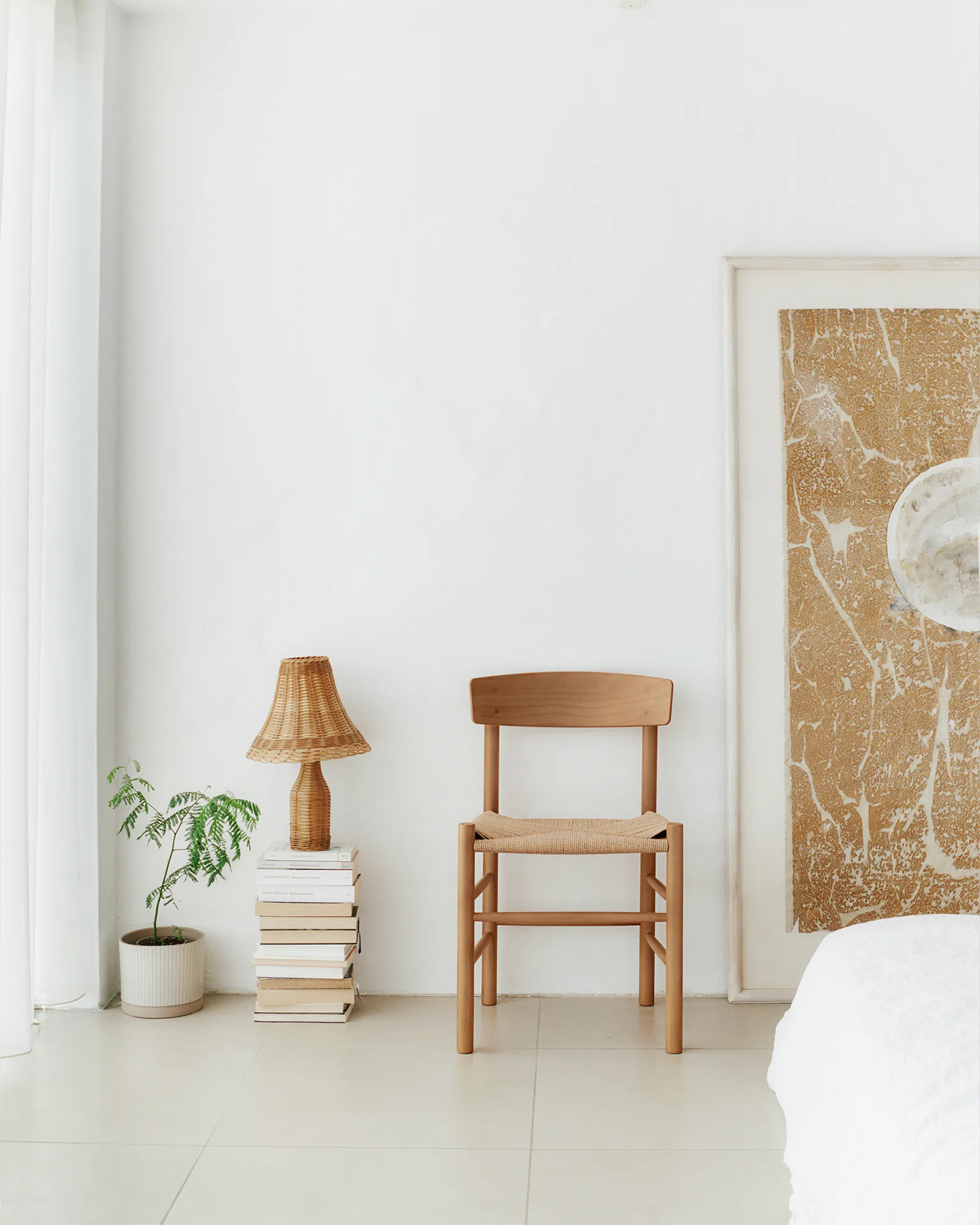 Krzesło J39, Vintage lakier-pleciony naturalny Fredericia Furniture