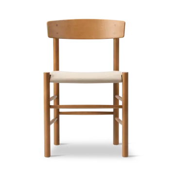 Krzesło J39 - Vintage lakierowany buk-płótno naturalne - Fredericia Furniture