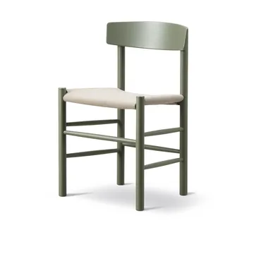 Krzesło J39 - Zieleń khaki-naturalne płótno - Fredericia Furniture
