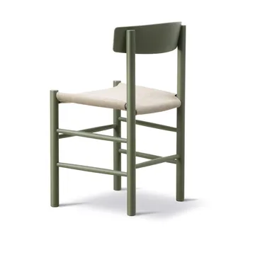 Krzesło J39 - Zieleń khaki-naturalne płótno - Fredericia Furniture