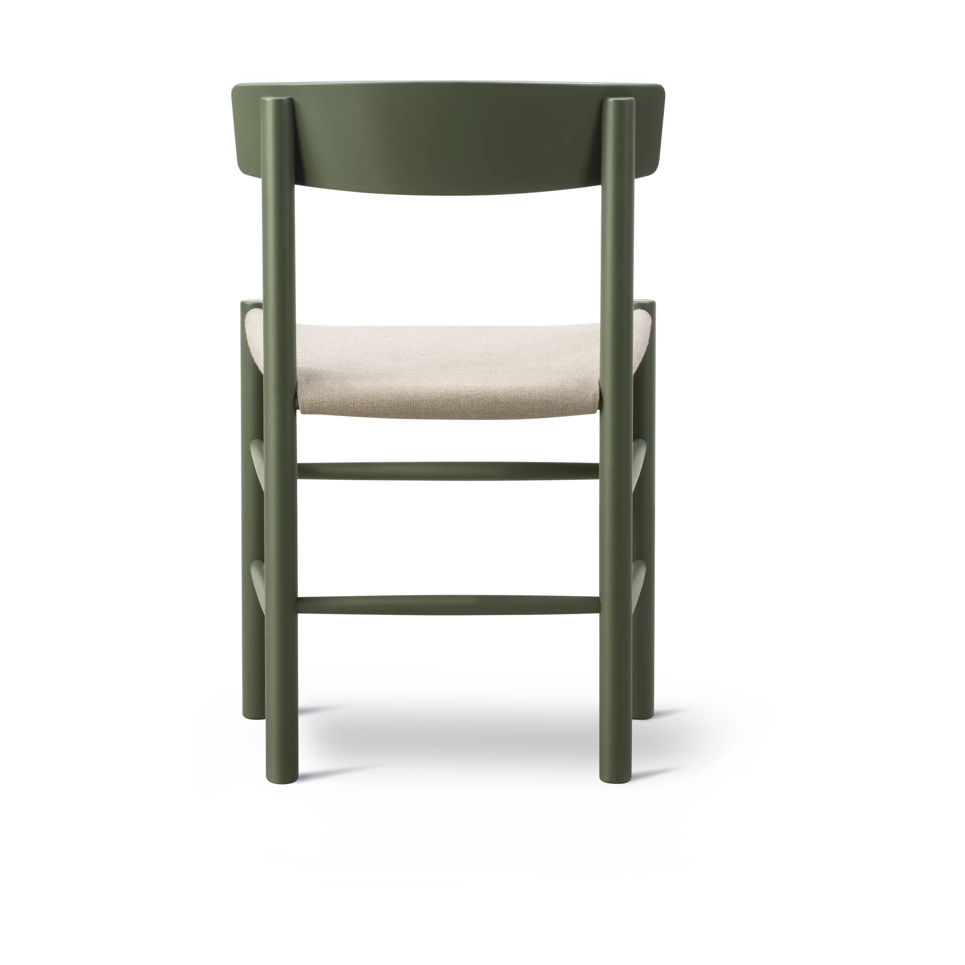Krzesło J39, Zieleń khaki-naturalne płótno Fredericia Furniture