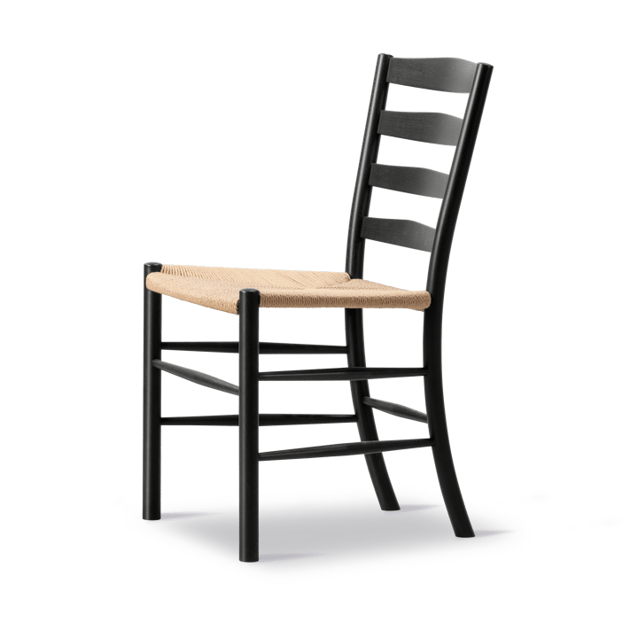 Krzesło Klint - Plecionka naturalna - dąb czarny lakierowany - Fredericia Furniture