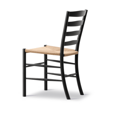 Krzesło Klint - Plecionka naturalna - dąb czarny lakierowany - Fredericia Furniture