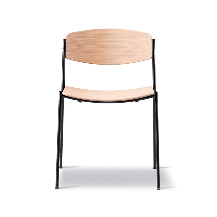 Krzesło Lynderup 3080 - Dąb lakierowany - stelaż stalowy czarny - Fredericia Furniture