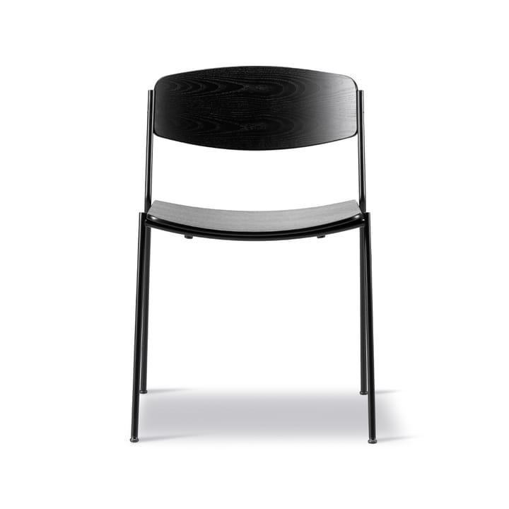 Krzesło Lynderup 3080 - Jesion czarny - stelaż stalowy czarny - Fredericia Furniture