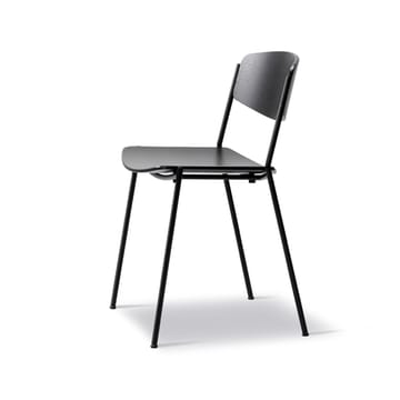 Krzesło Lynderup 3080 - Jesion czarny - stelaż stalowy czarny - Fredericia Furniture