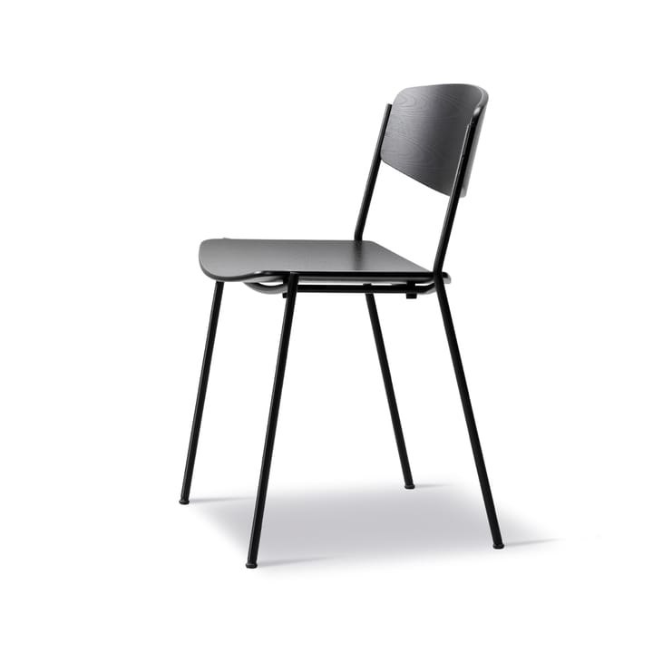 Krzesło Lynderup 3080, Jesion czarny - stelaż stalowy czarny Fredericia Furniture