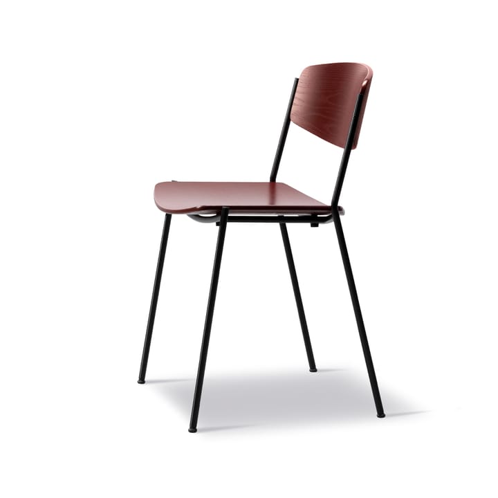 Krzesło Lynderup 3080, Jesion czerwony - stelaż stalowy czarny Fredericia Furniture