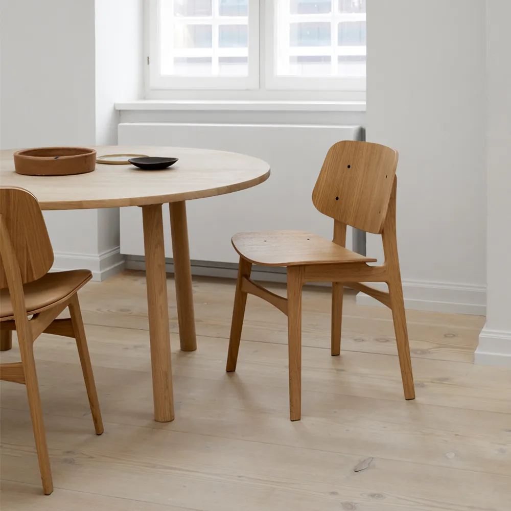 Krzesło Søborg wood , Dąb lakierowany Fredericia Furniture
