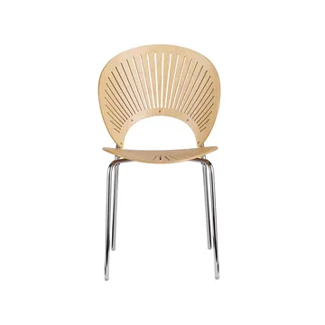 Krzesło Trinidad 3398 - Buk lakierowany - nogi chromowane - Fredericia Furniture