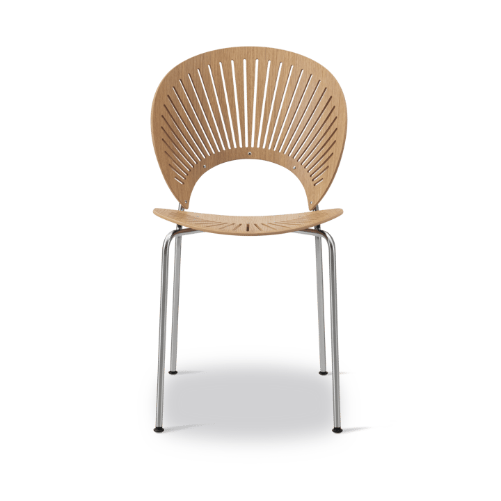 Krzesło Trinidad 3398 - Dąb olejowany - stal nierdzewna szczotkowana - Fredericia Furniture