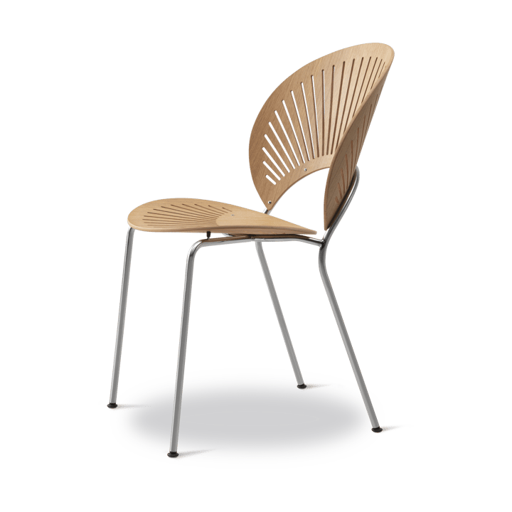 Krzesło Trinidad 3398, Dąb olejowany - stal nierdzewna szczotkowana Fredericia Furniture
