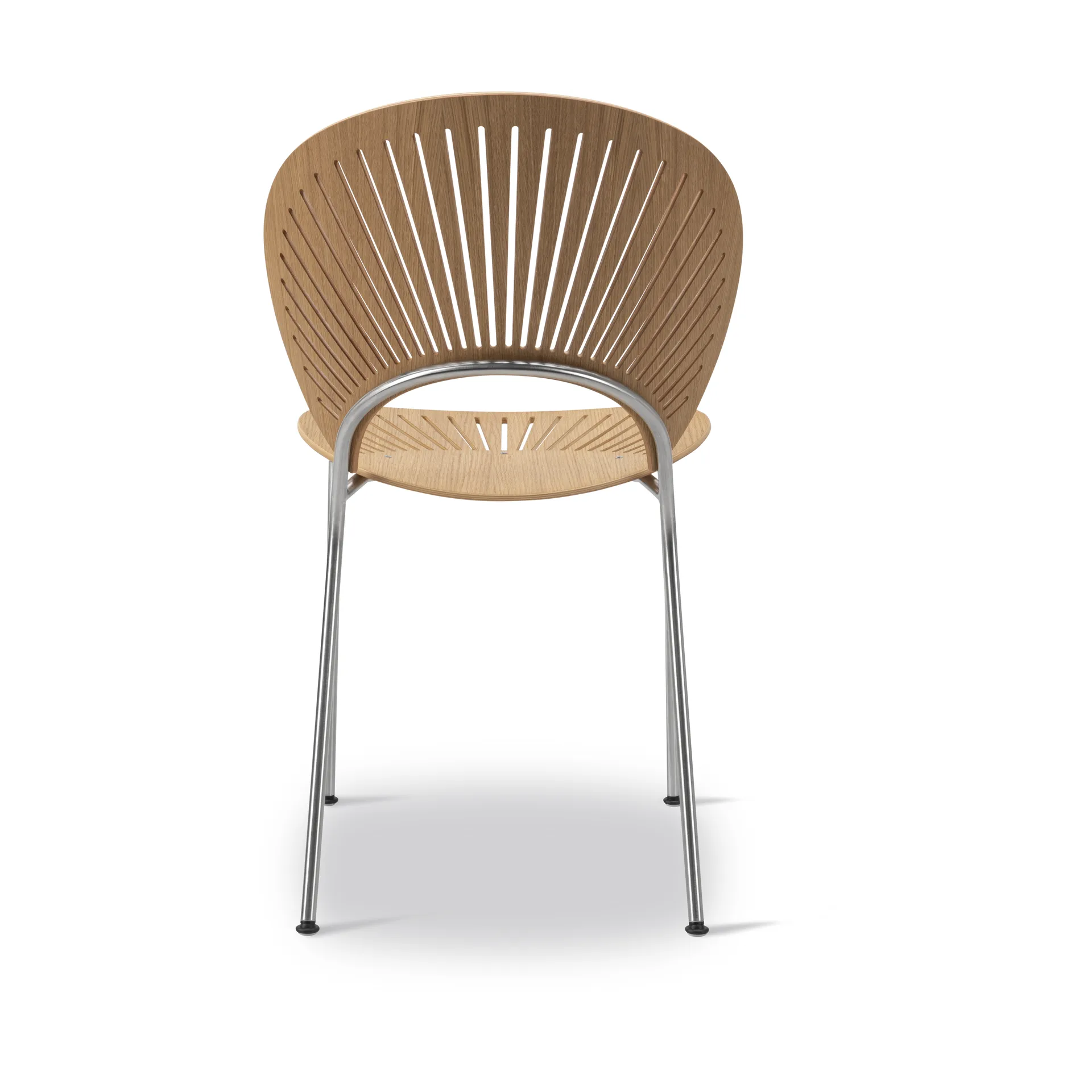 Krzesło Trinidad 3398, Dąb olejowany - stal nierdzewna szczotkowana Fredericia Furniture