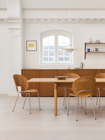 Krzesło Trinidad 3398 - Dąb olejowany - stal nierdzewna szczotkowana - Fredericia Furniture