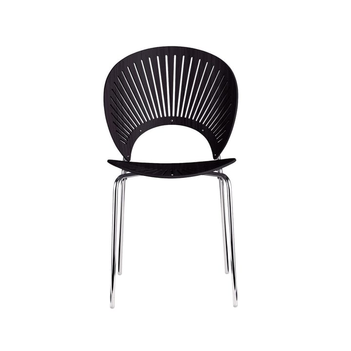 Krzes�ło Trinidad 3398 - Jesion czarny bejcowany - nogi chromowane - Fredericia Furniture