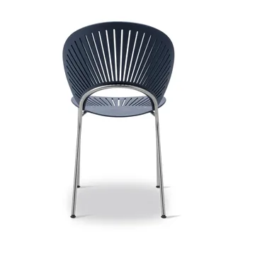 Krzesło Trinidad 3398 - Nordic blue-chrom - Fredericia Furniture